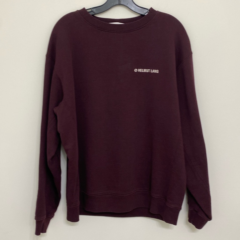 Helmut Lang Crimson Knight Logo Sweatshirt Size M Unisex